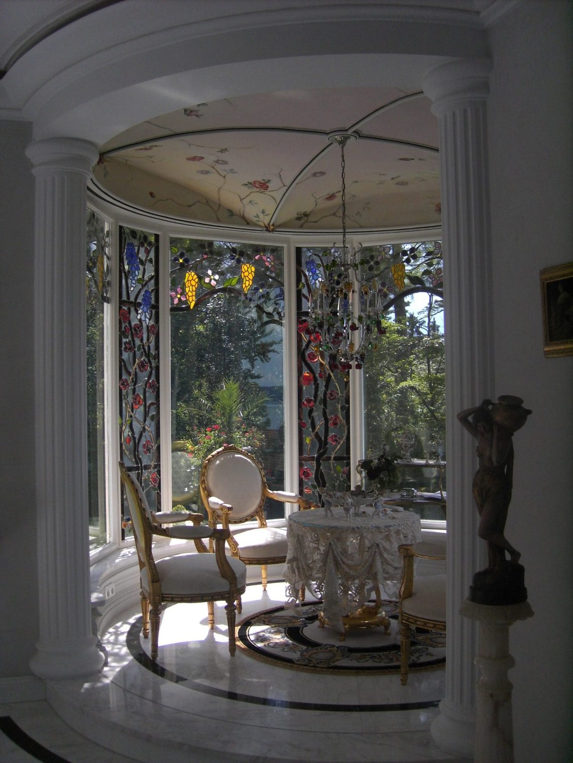 stuckateur villa starnberg wintergarten